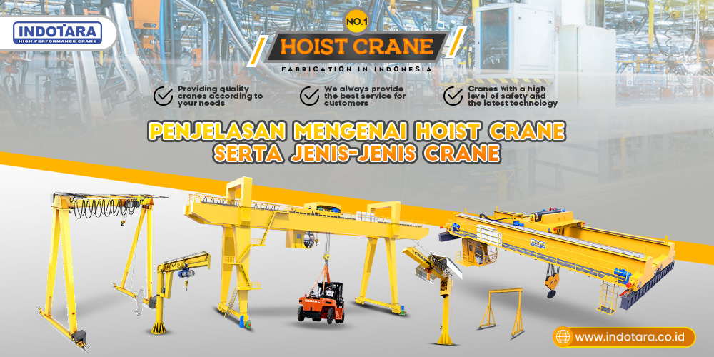 Penjelasan mengenai Hoist Crane serta Jenis-jenis Crane